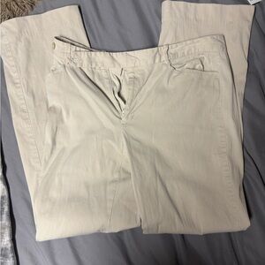 Ralph Lauren Women's Cream Khaki Chinos